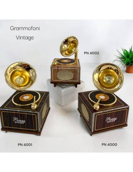 Pienne Design bomboniere musica grammofono appoggio Linea Grammofoni Vintage
