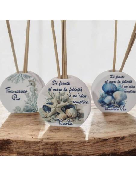 Bomboniere tema mare Profumatori nome festeggiato