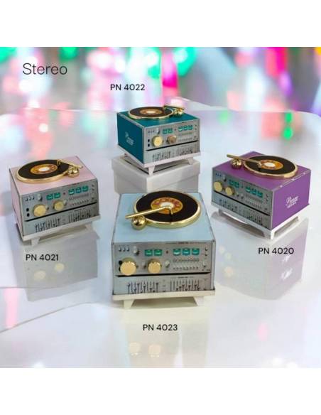 Pienne Design bomboniere particolari tema musica Linea Stereo