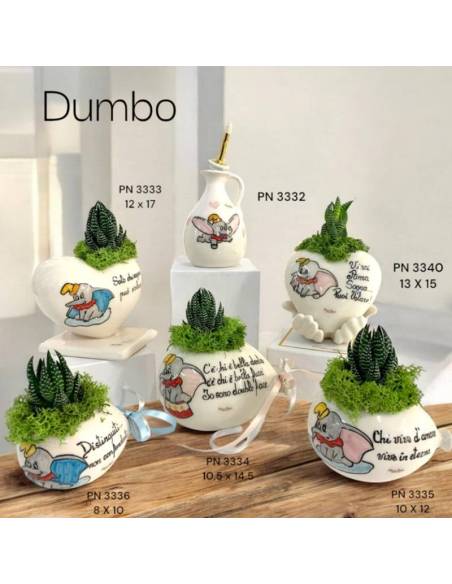 Pienne Design bomboniere utili in ceramica bianca Linea Dumbo