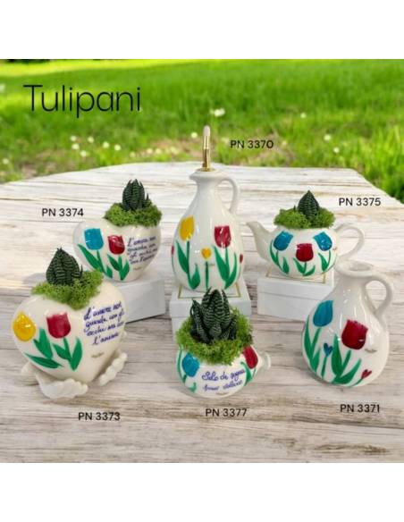 Pienne Design bomboniere raffinate in ceramica Linea Tulipani