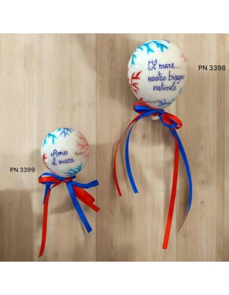 Bomboniere Pienne Design palloncini ceramica coralli con frasi Linea Mare