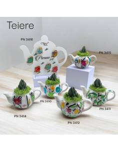 Pienne Design bomboniere particolari tema floreale Linea Teiere