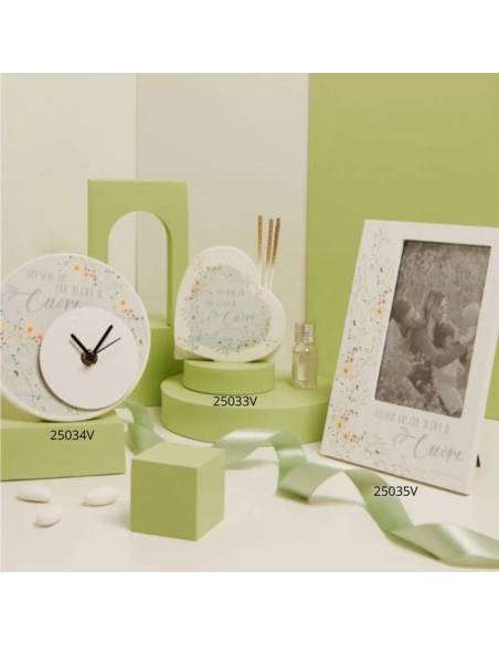 Claraluna bomboniere particolari fantasia floreale verde con frasi