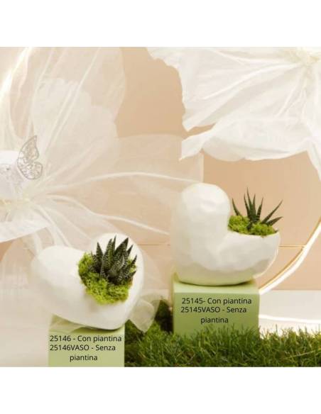 Claraluna bomboniere in porcellana bianca vasi porta piante