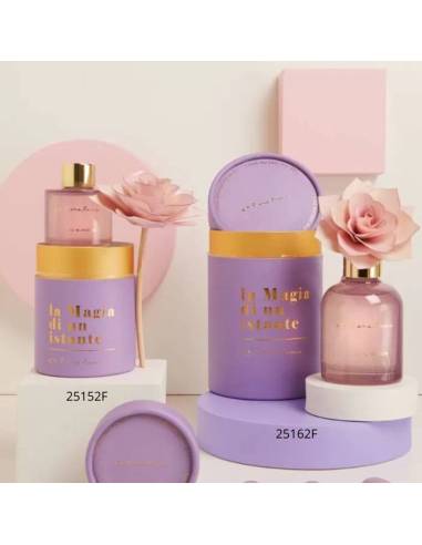 Claraluna bomboniere profumatori ambiente viola con fiore