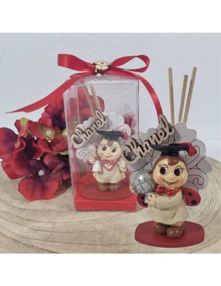 Bomboniere per laurea personalizzate profumatore coccinella