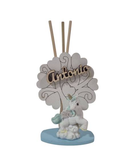 Bomboniere Unicorno profumatore bimbo albero della vita