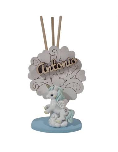 Bomboniere Unicorno profumatore bimbo albero della vita