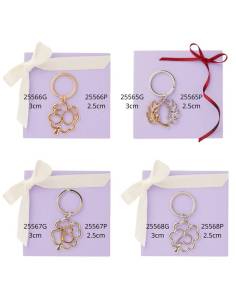 Claraluna bomboniere portachiavi in acciaio originali