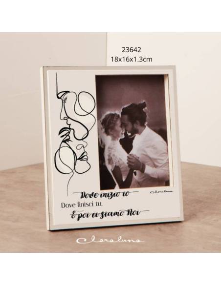 Claraluna bomboniere Matrimonio cornici portafoto con frase