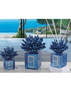 Melaverde bomboniere diffusori ambiente corallo in ceramica blu