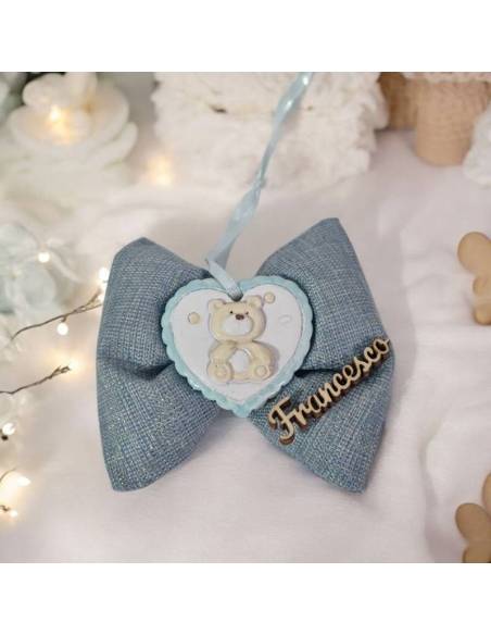 Bomboniere personalizzate Nascita maschio orsetto cuore