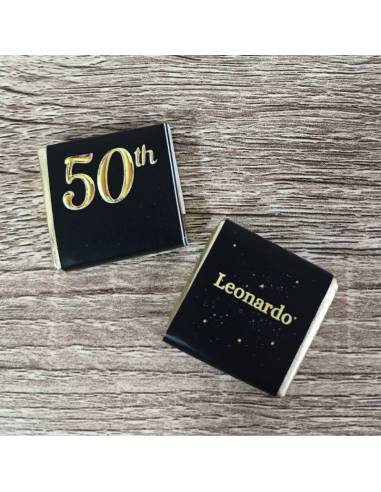 Cioccolatini personalizzati segnaposto per compleanno