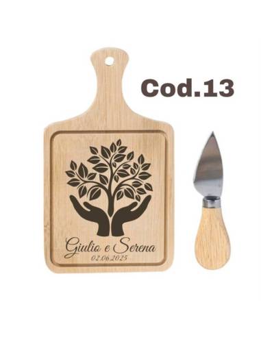 Bomboniere utili tagliere calcio personalizzato incluso coltello| Sindy Bomboniere