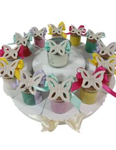 Candele bomboniere farfalle magnete candle profumate
