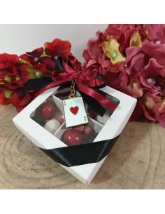 Scatole degustazione confetti bomboniere portachiavi tema poker