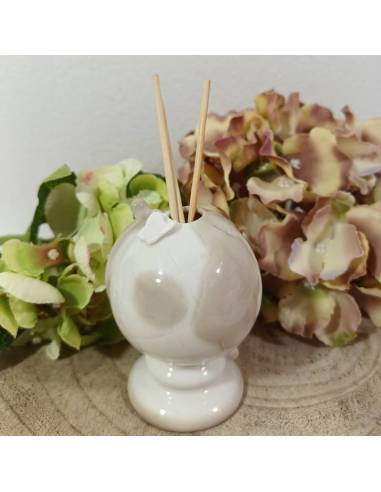 Profumatore bomboniere mappamondo in ceramica farfallina