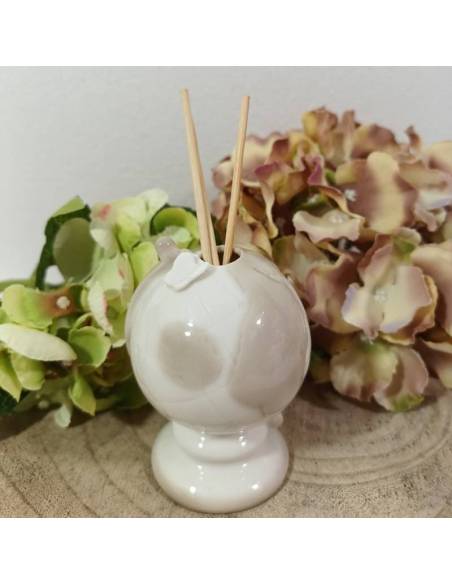 Profumatore bomboniere mappamondo in ceramica farfallina