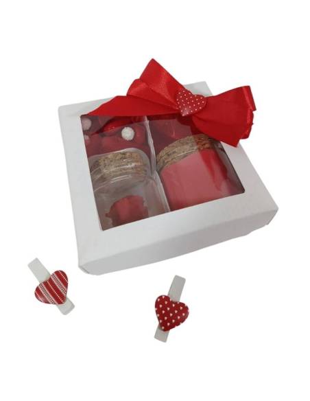 Bomboniere Yankee Candle rosa stabilizzata rossa