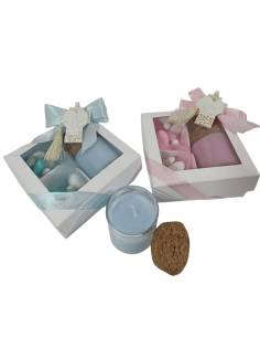 Yankee candle candele Battesimo bimba/o sacra famiglia croce