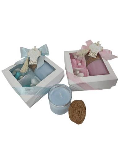 Yankee candle candele Battesimo bimba/o sacra famiglia croce