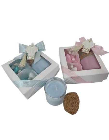 Yankee candle candele Battesimo bimba/o sacra famiglia croce