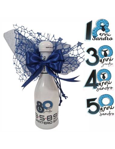 Santero mini bomboniere personalizzate con fiocco