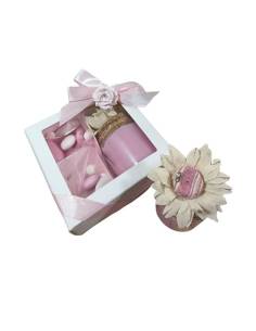 Bomboniere Yankee rosa candele profumate completa di confezione