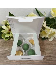 Scatoline portaconfetti personalizzate Comunione con decoro floreale 2