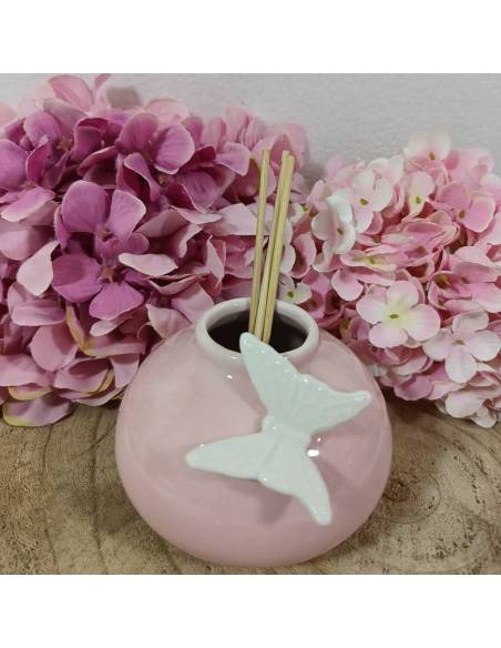 Profumatori per ambienti bomboniere farfalla in ceramica