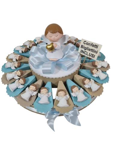 Torta bomboniere Comunione angelo tunica bianca| Sindy Bomboniere