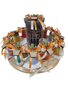 Torta di bomboniere yankee candle piantine di cactus