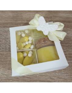 Bomboniere Yankee candle con scatole a scomparti dalle tonalità del giallo