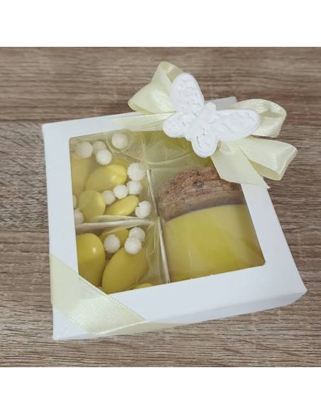 Bomboniere Yankee candle con scatole a scomparti dalle tonalità del giallo