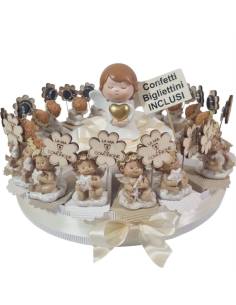 Torta bomboniera chiavi calice dorato prima comunione