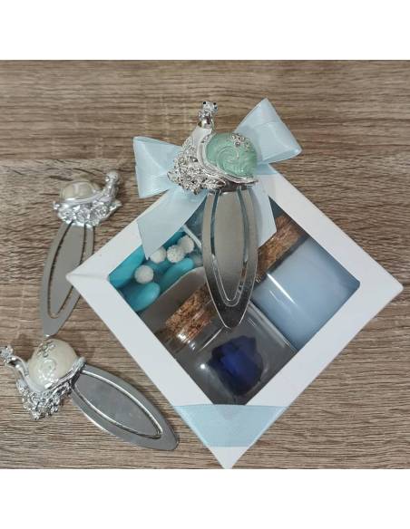 Idee bomboniere yankee candle rosa stabilizzata blu