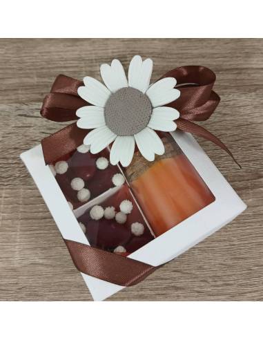 Candele bomboniere margherita capodimonte completa come in foto