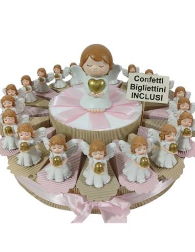 Bomboniere Comunione bambina angiletti statuette
