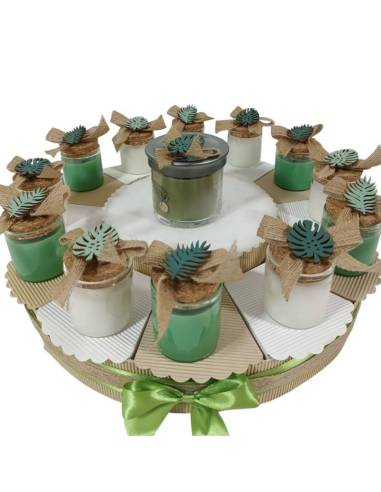 Yankee Candle bomboniere candele profumate tema jungla torta bomboniere