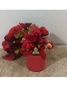 Candele bomboniere Cresima tappo con fiori e tag sacro