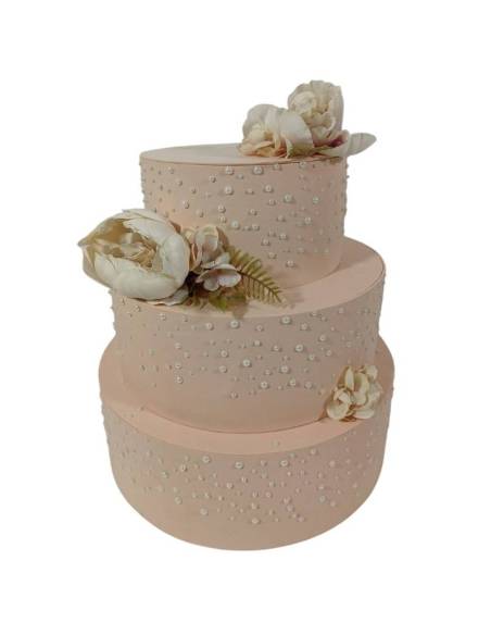 Torta scenografica bomboniere fiori eleganti