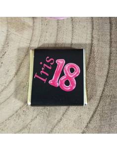 Segnaposto compleanno diciottesimo cioccolatini personalizzati