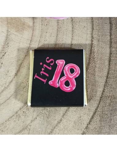 Segnaposto compleanno diciottesimo cioccolatini personalizzati