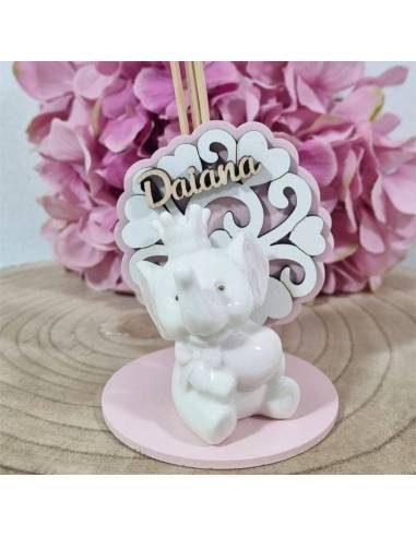 Bomboniere Battesimo personalizzate elefante profumatore albero della vita bimba | Sindy Bomboniere