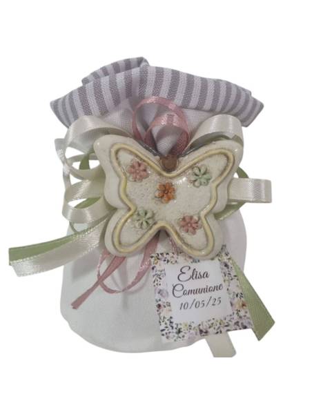 Bomboniere farfalle calamite complete di confetti