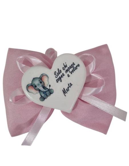 Bomboniere nascita bimba economiche sacchetti elefantini calamite