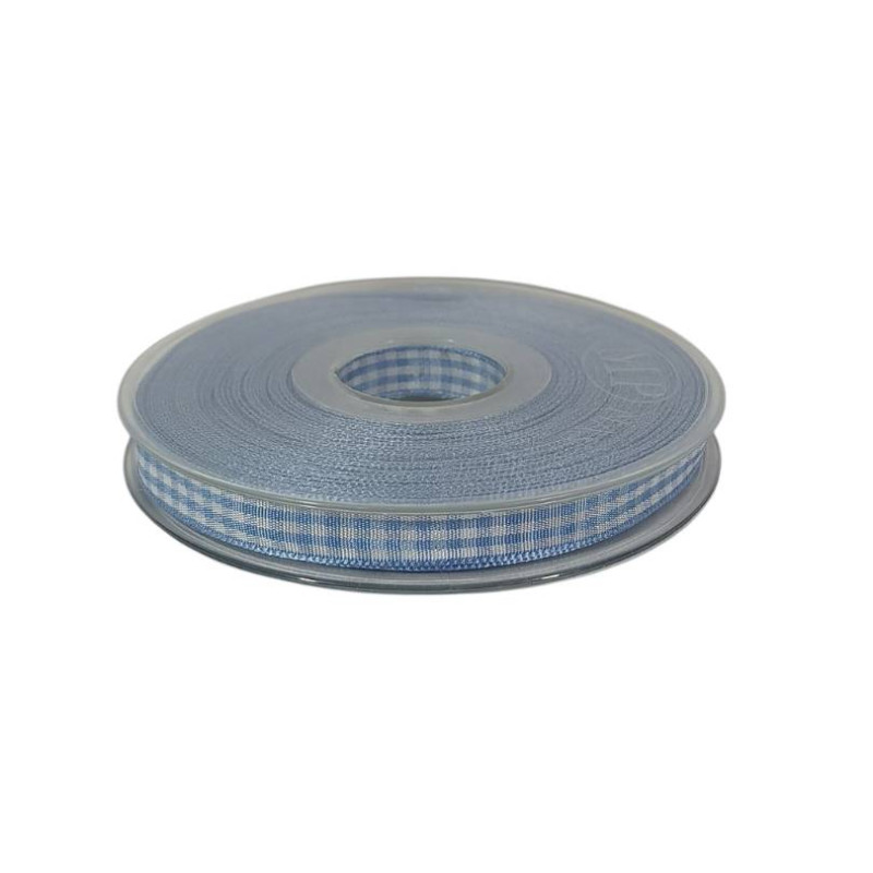 Nastro Quadrettato Double Face 10 mm 20 mt ideale per confezionare bomboniere fai da te