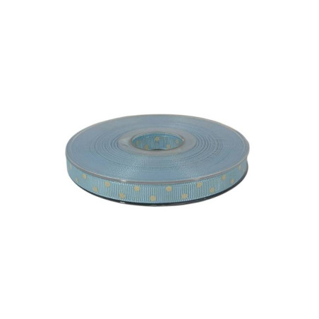 Nastro Gros Grain Pois 10 mm 20 mt ideale per confezionare bomboniere fai da te