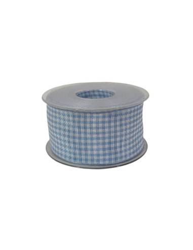 Nastro Quadrettato Double Face 10 mm 20 mt ideale per confezionare bomboniere fai da te